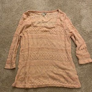 Coral Lucky Brand Top